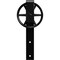 Ekena Millwork Premium Wagon Wheel Roller Hanger w/ Bolts for Barn Door for 1 3/8" Doors, Black GB60013RWBL - alternate 5
